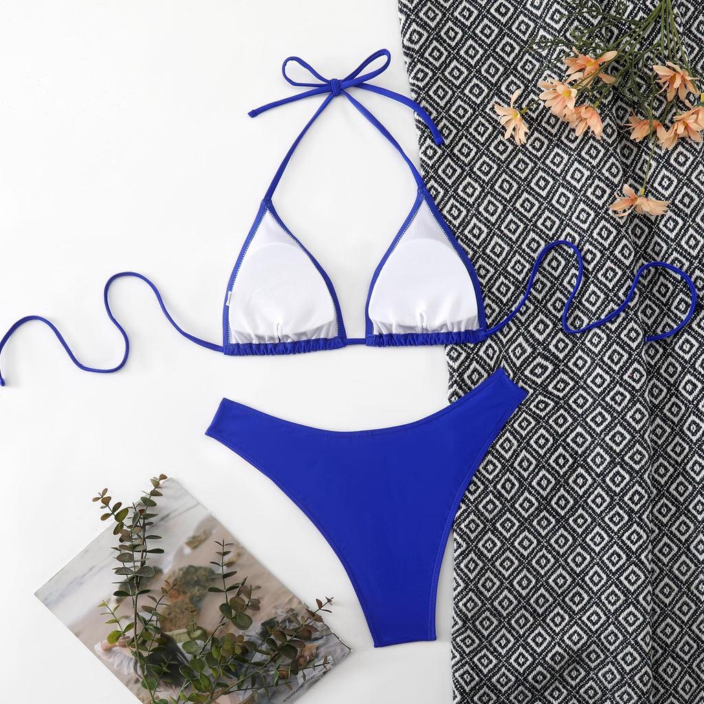 2026 European and American Women's Sexy Split Strap Bikini Swimwear