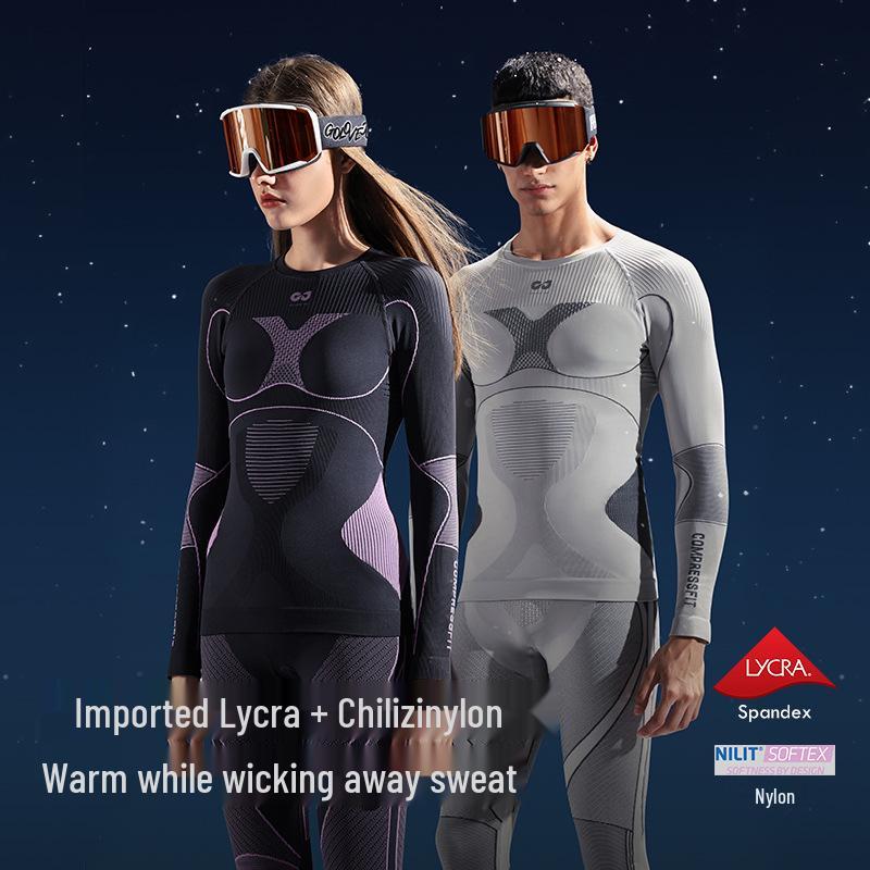 Unisex Schnelltrocknender Skianzug: Kältefeste Kompressions-Basisschicht für Outdoor-Sportarten