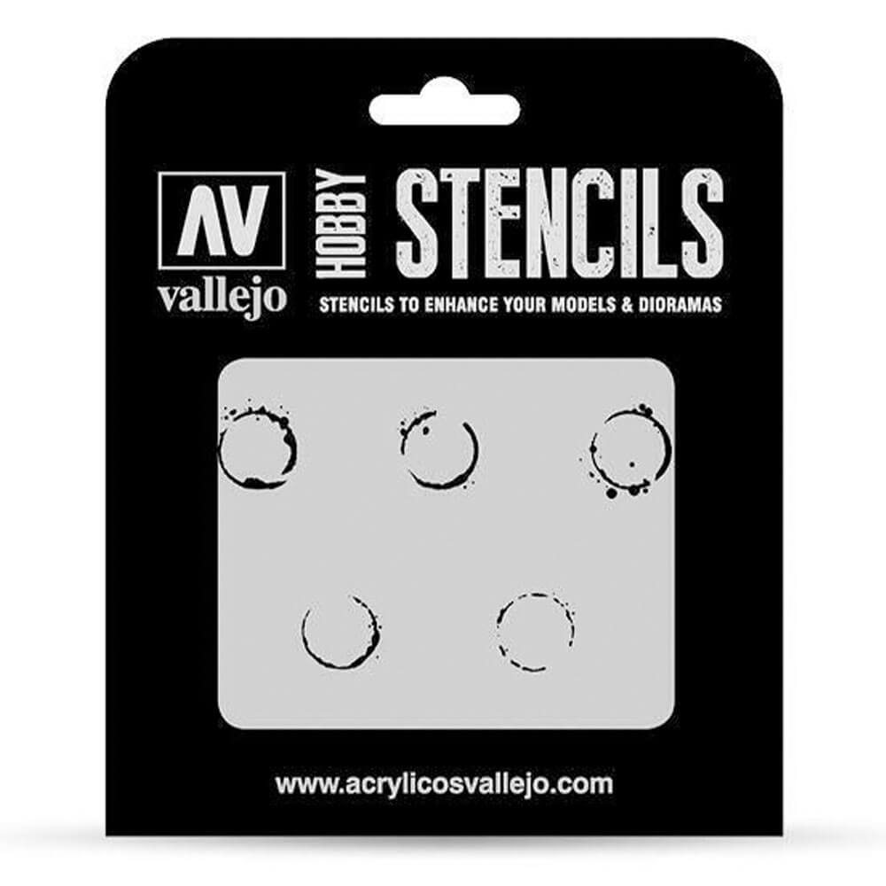 Pochoirs Vallejo pour marquages AFV (Drum Oil)