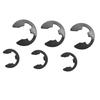 E-type snap rings, set of 120, M1.5-M10, manganese steel, for repairs and securing parts, durable, oil-resistant