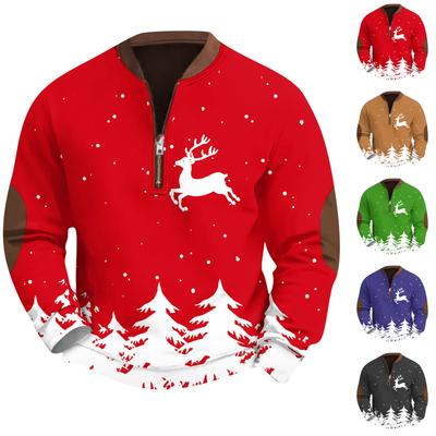 Men's Retro Casual Gradient Printed Sweatshirt