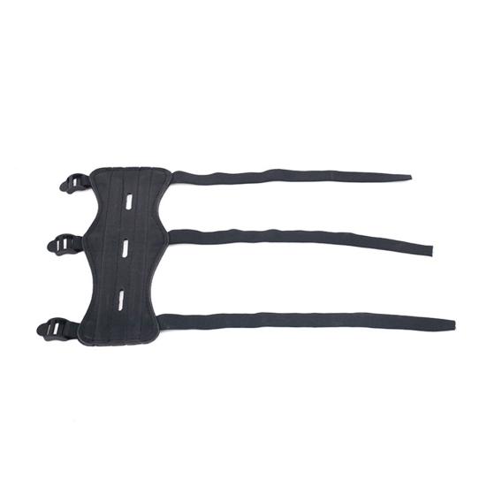 3 Straps Leather Archery Arm Guard  Outdoor Hunting Safety Protection Gear