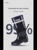 Men's Reflective High-Top Waterproof Non-Slip Rain Boots - Fashionable, Thickened Night Rubber Shoes