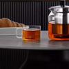 SAMADOYO Thickened Heat-resistant Glass Kungfu Tea Cup, Baijiu Cup, Small Cup, Tea Belt, Transparent Glass Water