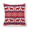 Creative And Unique Christmas Deer Digital Printing Short Plush Pillow Covers For Car Sofa Office Cushion Cover Home Goods