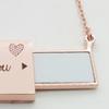 Rectangle Locket Necklace Photo Locket Pendant Necklace Memory Locket Necklace Keepsake Gift