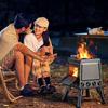 Camping Stove Foldable Camping Oven Wood Burning Stove Portable Wood Stove Camping Gadgets for Barbecue Boiling Water Cooking