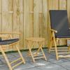 VidaXL Folding Garden Table Ø45x45 Cm Bamboo, Bamboo Garden Table, Patio Table, Outdoor Furniture, Table 365880