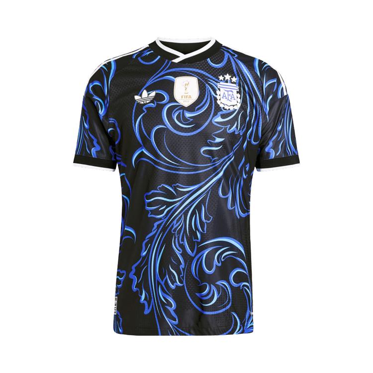 Adidas Argentina 26 Away Authentic Jersey Black/Lucid Blue/Blue Burst Men Tops JM5901 M