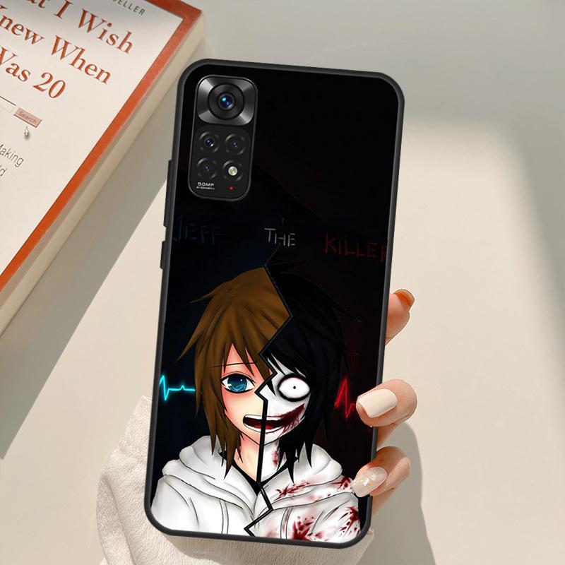 

Чехол для игрового телефона с японским аниме «Джефф убийца» для Redmi 10A 10C 9A 9C 9T K40 K50 для Redmi Note 11S 10S 9S 9 10 11 Pro Redmi 9C