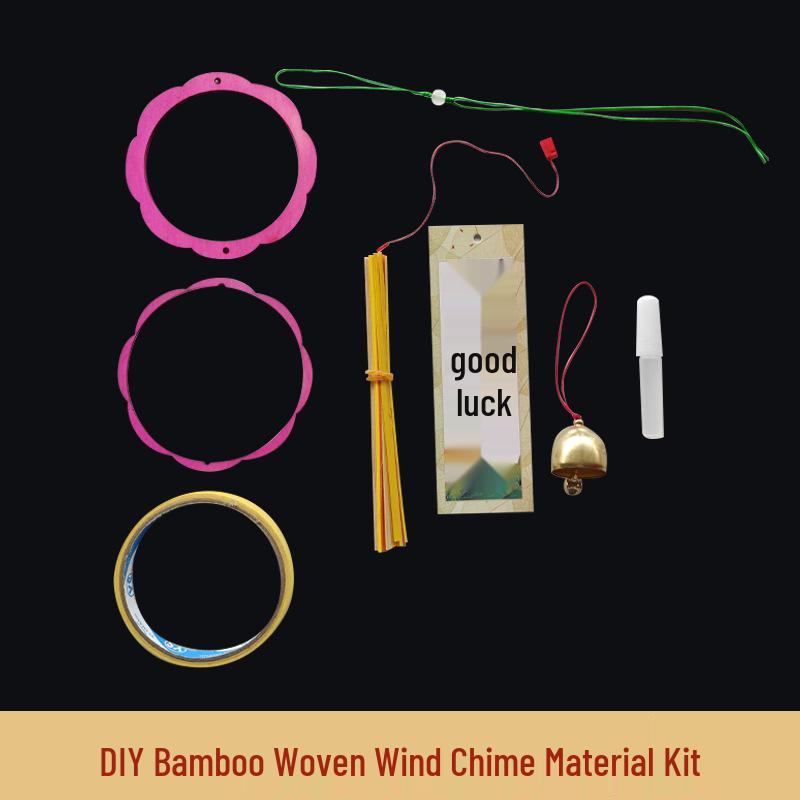 Bamboo Woven Wind Chime DIY Kit for Parent-Child Craft Activity