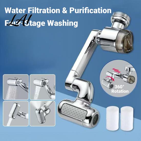 Universal Bathroom Sink Aerator Faucet Swivel Extender Built-in Filtration System And Four Gear Water Outlet 1040 Replacement Filter For Extender