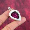 Pendentif en rubis zoïsite, bijoux en pierres précieuses, pendentif en argent sterling massif 925 fait à la main, bijoux de dernière conception