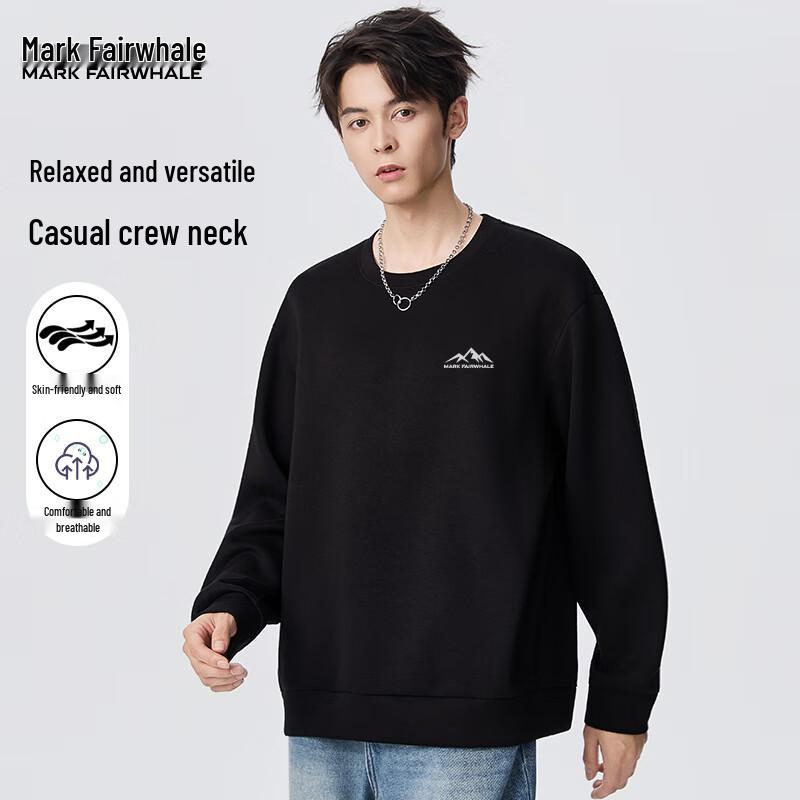 Mark Fairwhale Men's Heavyweight Air Layer Round Neck Sweatshirt