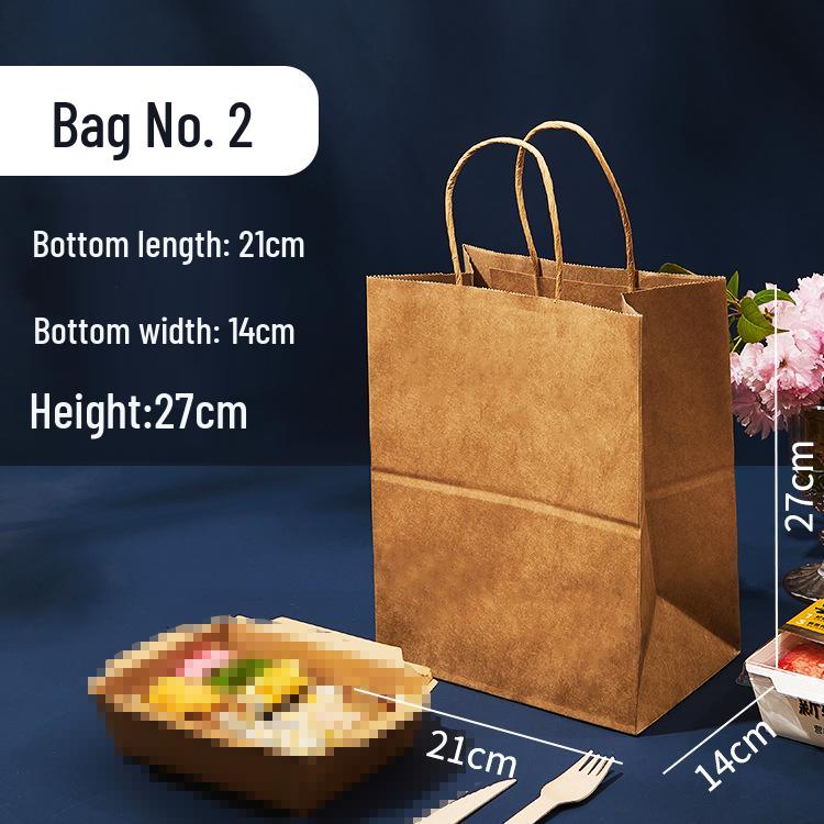 Custom Kraft Paper Takeout & Gift Bags for Pastry, Tea, and Shopping