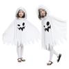 Party Dress Up Children White Cloaks Halloween Cloaks Costumes Cute Girl Halloween Cloaks Elf Costume Hooded Cape Cloaks