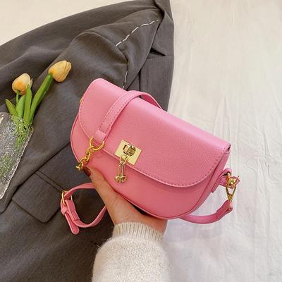 Μονοχρωματικές Τσάντες Χιαστί Τύπου Σέλας για Γυναίκες Εσωτερική Τσέπη με Φερμουάρ Εσωτερική Θήκη Τσάντες με Κούμπωμα Υψηλής ποιότητας