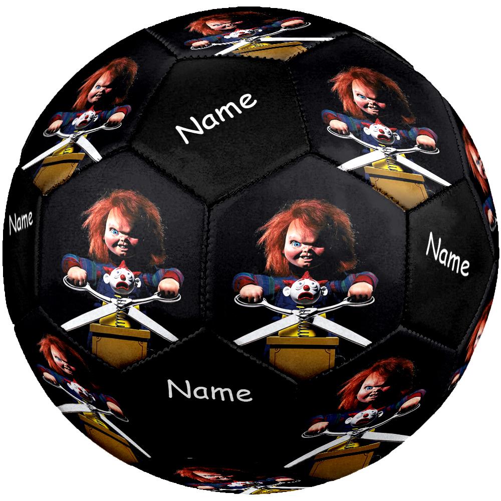 Custom Name Chucky Theme Size 5 Soccer Ball, Suitable for Both Indoor and Outdoor Matches, a Gift Suitable for Everyone.