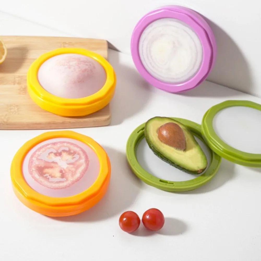 New Silicone Fruit Storage Box Mini Film Sealed Fresh Vegetable Keep Fresh Convenient Preservation Box For Refrigerator