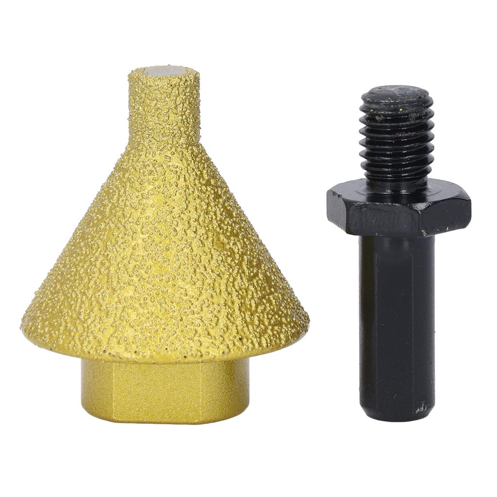 Diamant-Abschrägungs-Fasenbohrer, 38 mm Durchmesser, Lochvergrößerungs-Trimm-Schleifbohrer mit M14-Adapterstange