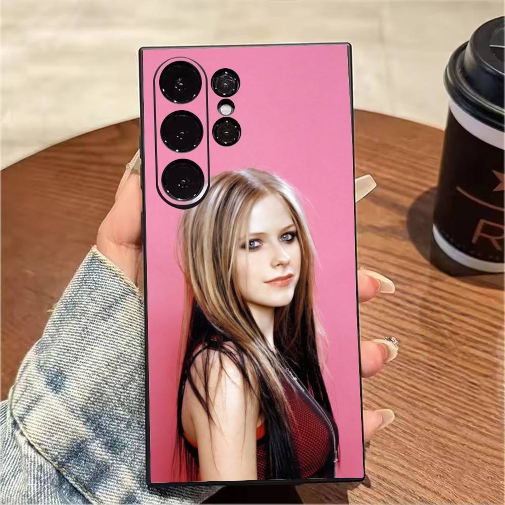 Y2K A-Avril L-LavignES 00S Phone Case For Samsung S25,S24,S21,S22,S23,S20,Ultra,S26,Plus,Fe,Note,5G Black Cover