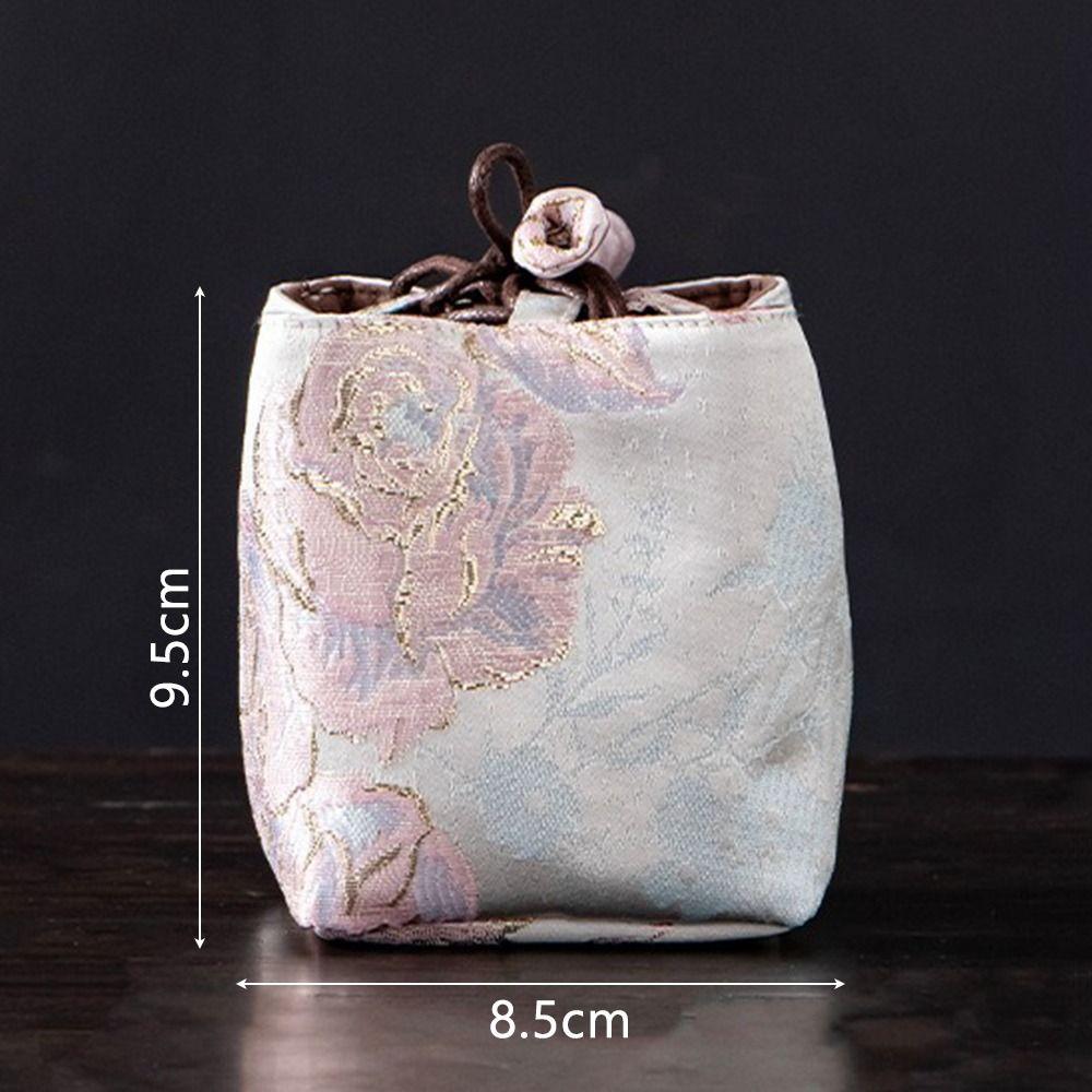 Embroidered Chinese Style Bag Thickened Teapot Storage Bag Tea Cozy Chinese Tea Culture