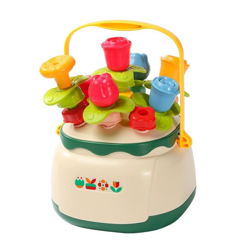 4in1 Baby Montessori Toy Toddler Fine Motor Skills Training Beads Toys Shape Sorting Blocks for Baby Preschool Sensory Activity