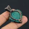 Tree Of Life Tibetan Turquoise Pendant, 999 Copper Wire Wrapped Gemstone Jewelry, Handmade Pendant, For Thanksgiving