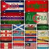 Metal Flag Sign Wall Decor 15x30 Cm Gift for Bar Cafe Office