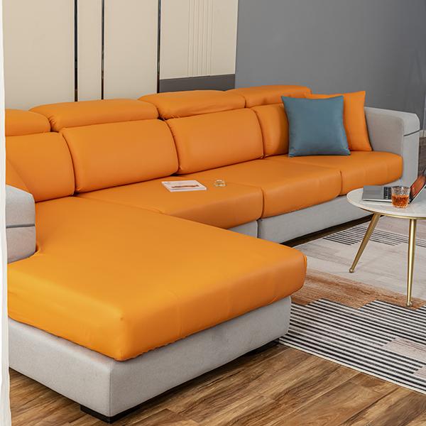 Buy PU FauxLeather Sofa Seat Cushion Cover Waterproof Removable Washable Slipcover Pet