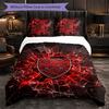 Set Biancheria da Letto Calcio VfB Stuttgart 3 Pezzi Morbido Set Copripiumino con Federe Set Decorazione Camera da Letto per la Casa