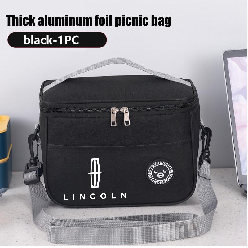 With Shoulder Strap Insulated Thickened Waterproof Lunch Bag For Lincoln Navigator MKX Nautilus Continental Corsair Voyager m2