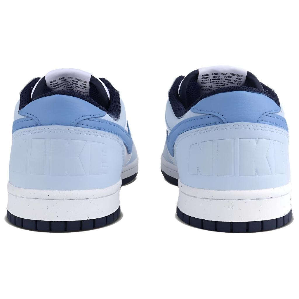 Nike Big Blue Island Shimmer Leather Low top Skateboard Shoes Unisex Blue 355152-140(Team1155-)