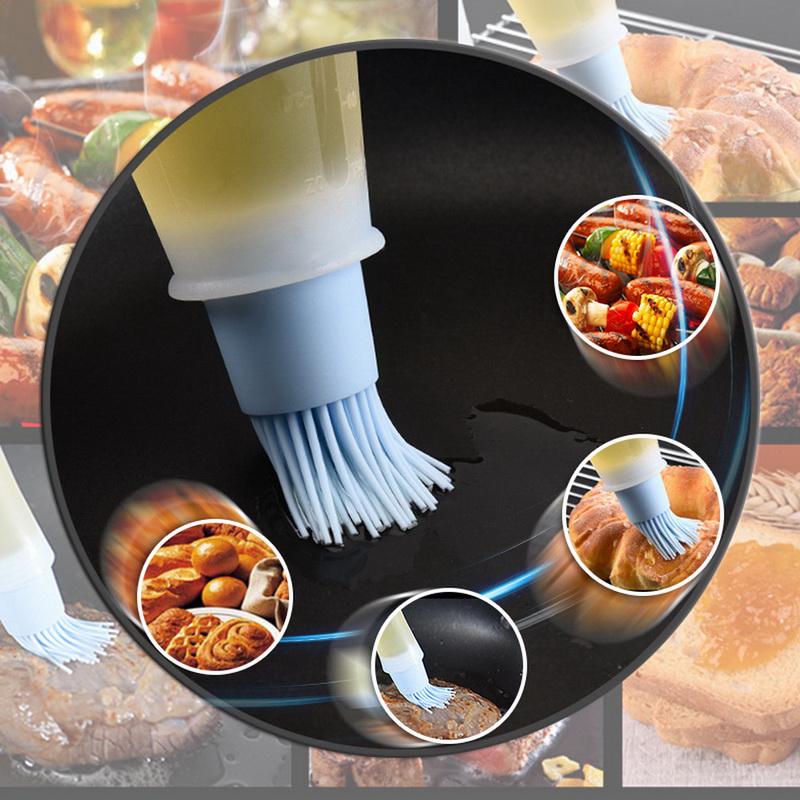 Kitchen Silicone Oil Brush Bottle Cake Butter Bread Pastry Brush BBQ Utensil Safety Basting Brush Kitchen Cooking Baking Brush
