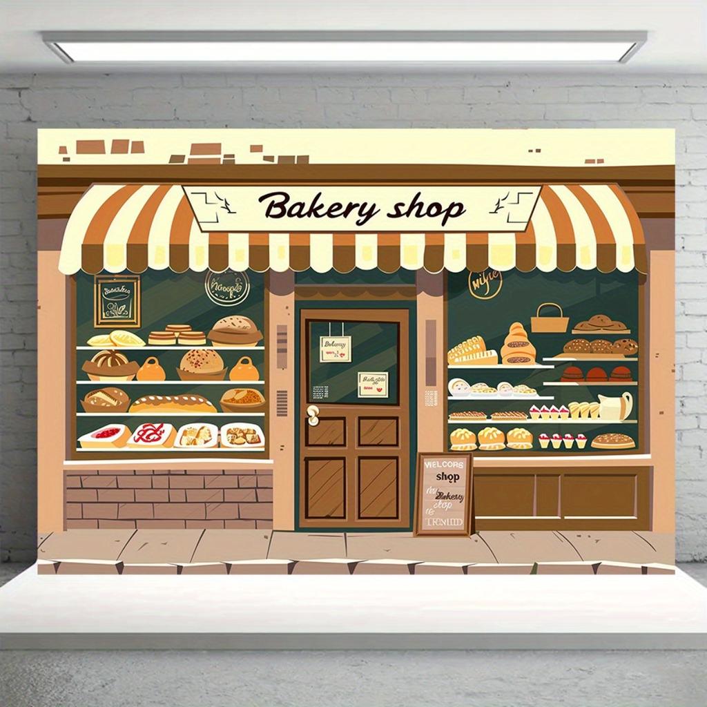 1pc Bakery Style Background Board - Party, Birthday, Anniversary, Interior and Exterior Decoration, Fun Design