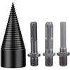 High Hardness Steel Firewood Splitter Drill Bit Hexagonal Shank Triangle Shank Wood Splitting Cone Round Shank Adjustable