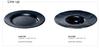 Toyo Sasaki Glass Large Plate, Orbit Black Rimmed Bowl, 270cm, Made in Japan, 46155BK