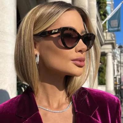 Nowe Modne Fajne Okulary Przeciwsłoneczne Damskie Luksusowa Marka Litery Anty Silne Światło Vintage Kocie Oczy Okulary Przeciwsłoneczne Panie UV400