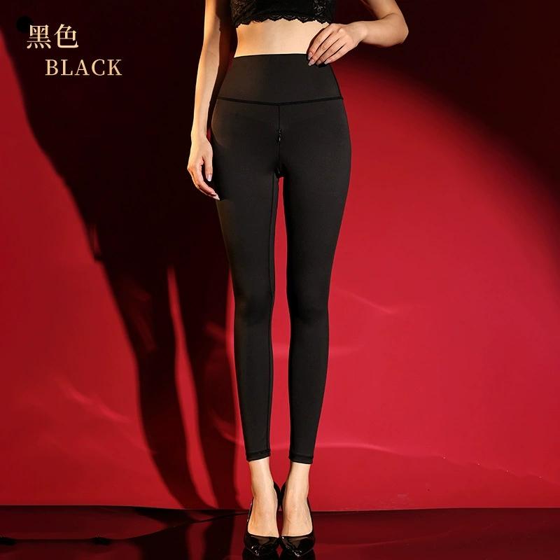 Invisible Zipper Crotch Sexy High Waist Control Tummy Women'S Yoga Pants Lift Butt Woman Pencilpants Shaping Trousers