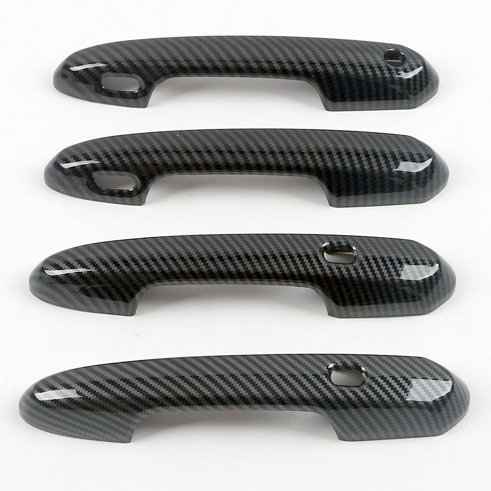 For Toyota Sienna XL40 4th 2024 2024 Exterior Part Refit Side Door Handle Cover Trim Protect Gaps Anti Scratch Carbon Sticker
