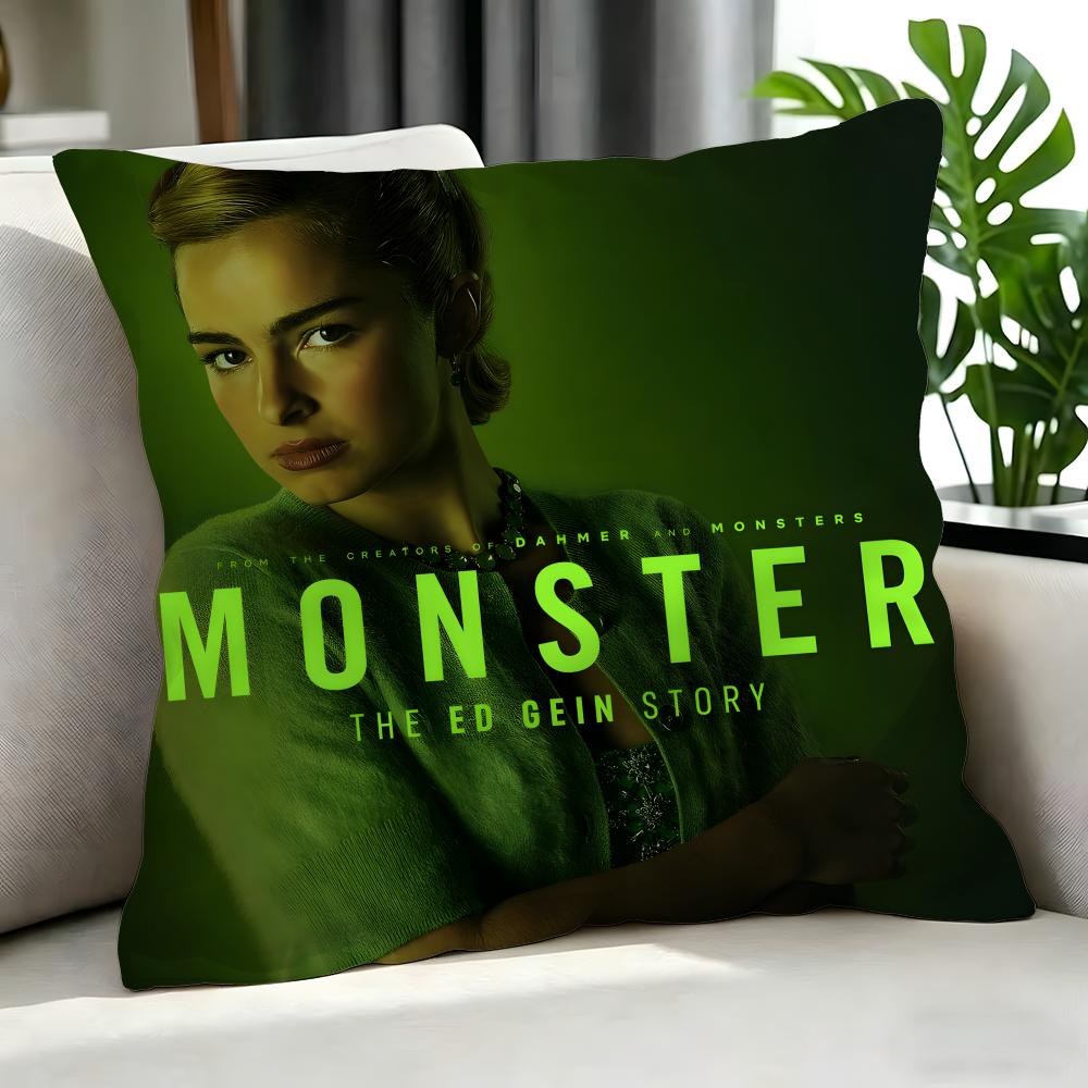 movie Monster The Ed Gein Story Cushion Cover Cushion Cover Set Pcs x x x Pillowcase Decorative Sofa Home Decor