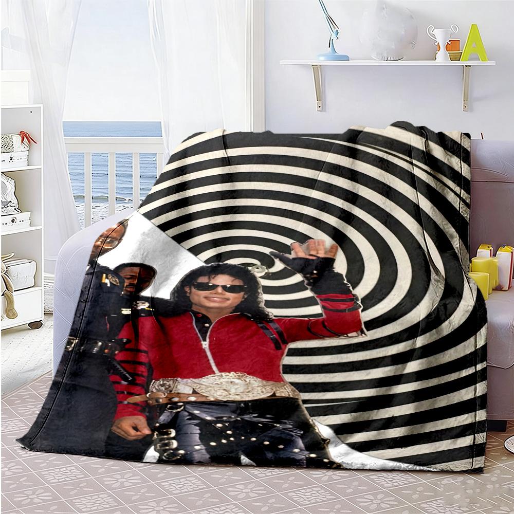 Michael Jackson Blanket Ultrasoft Perfect For Office Chair Seaside Office Four Seasons Universal Modern Style Gift For Travel Home Birthdays
