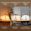 Lampe de table - NETTLIFE - Sans fil tactile - Jaune - LED dimmable 3000K - Batterie rechargeable USB