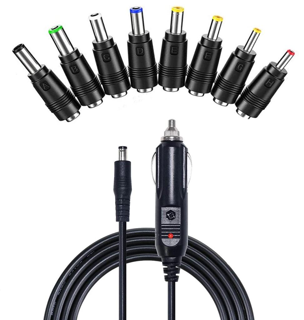 YFFSFDC 12V Car Cigarette Lighter Extension Lighter Plug Power Converter Adapter To DC Jack Male X 3M Extra with LED Indicator and 10A for Connecting