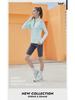 Men's and Women's Quick-Dry Cationic Running Jackets: Loose Fit, Stand-Up Collar, Long-Sleeve T-Shirts.