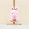 Plush Colorful Cute Rabbit Keychain Adorable Bunny Hanging Decoration For Bags