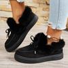 Women'S Fleece-Lined Furry Shoes, Warm And Comfortable Leopard Print Insulated Shoes, Women'S Winter Shoes