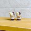1Pcs Miniature Banana Pudding Dollhouse Mini Simulation Ice Cream Cup Model Toy For Doll Accessory Dessert Shop Decor Kids Gift