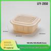 Eco-Friendly Disposable Wheat Straw Square Lunch Box