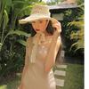 Women's Summer Wide Brim French Vintage Sun Hat, Foldable Beach Hat, Versatile Straw Hat